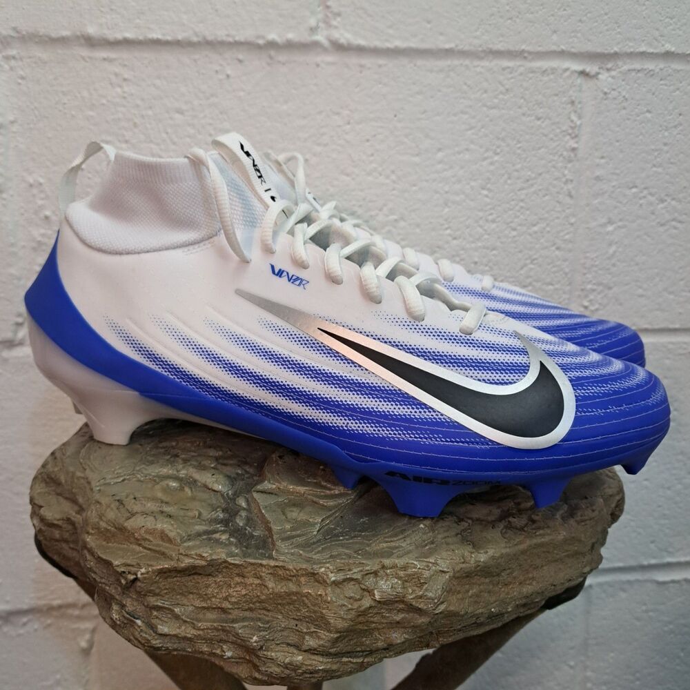 Nike Zoom Air Vapor Pro 1 Football Cleats Racer Blue Men's FB3298-101 Size 11
